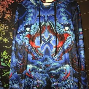 Excision LOST LANDS raptor hoodie M